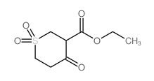 Ethyl 4-oxotetrahydro-2H-thiopyran-3-carboxylate 1,1-dioxide Structure