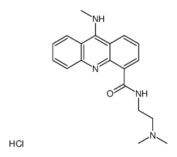 9-Methylamino-acridine-4-carboxylic acid (2-dimethylamino-ethyl)-amide; hydrochloride结构式