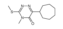 6-cycloheptyl-4-methyl-3-methylsulfanyl-1,2,4-triazin-5-one Structure