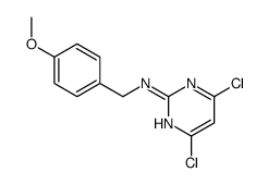 4,6-dichloro-N-[(4-methoxyphenyl)methyl]pyrimidin-2-amine Structure