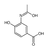 3-(Acetylamino)-4-hydroxybenzoic acid结构式