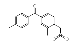 [3-methyl-4-(nitromethyl)phenyl]-(4-methylphenyl)methanone Structure