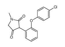 3-[2-(4-chlorophenoxy)phenyl]-1-methylpyrrolidine-2,4-dione结构式