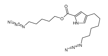 5-azidopentyl 4-(6-azidohexyl)-1H-pyrrole-2-carboxylate Structure