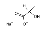 Sodium D-lactate structure