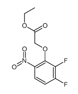 ethyl 2-(2,3-difluoro-6-nitrophenoxy)acetate结构式