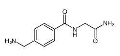 Benzamide, 4-(aminomethyl)-N-(2-amino-2-oxoethyl)结构式