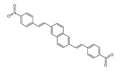 2,6-bis[2-(4-nitrophenyl)ethenyl]naphthalene结构式