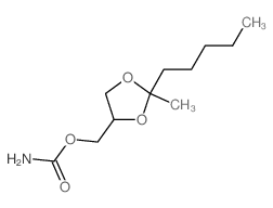 Carbamic acid,(2-methyl-2-pentyl-1,3-dioxolan-4-yl)methyl ester (6CI,7CI) Structure