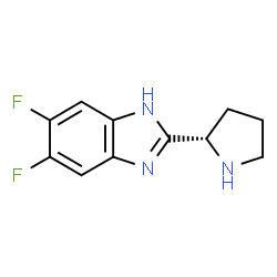 (S)-5,6-DIFLUORO-2-PYRROLIDIN-2-YL-1H-BENZOIMIDAZOLE structure