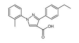 1H-Pyrazole-4-carboxylic acid, 3-(4-ethylphenyl)-1-(2-methylphenyl) structure