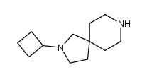 2-环丁基-2,8-二氮杂螺[4.5]癸烷结构式