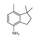 1,1,7-trimethyl-2,3-dihydroinden-4-amine结构式