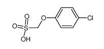 (4-chloro-phenoxy)-methanesulfonic acid Structure