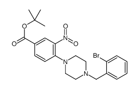 TERT-BUTYL 4-(4-(2-BROMOBENZYL)PIPERAZIN-1-YL)-3-NITROBENZOATE picture