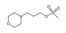 methanesulfonic acid 3-morpholin-4-yl-propyl ester结构式