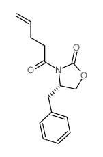 (S)-4-Benzyl-3-(pent-4-enoyl)oxazolidin-2-one结构式