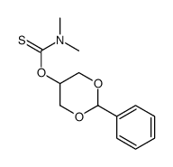 O-[(2-phenyl-1,3-dioxan-5-yl)] N,N-dimethylcarbamothioate Structure