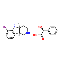 (2S)-2-羟基-2-苯基乙酸；(4aS,9bR)-6-溴-1H,2H,3H,4H,4aH,5H,9bH-吡啶[4,3-b]吲哚图片