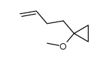 1-(3-Butenyl)-1-methoxycyclopropan Structure