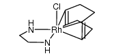 Rh(Cl)(1,5-cyclooctadiene)(ethylenediamine) Structure