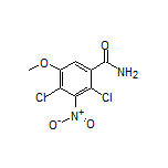 2,4-Dichloro-5-methoxy-3-nitrobenzamide Structure