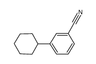 3-cyclohexyl-1-cyanobenzene结构式