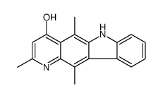 1,4-dihydro-4-oxo-2,5,11-trimethyl-6H-pyrido(3,2-b)carbazole结构式