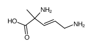 3-Pentenoicacid,2,5-diamino-2-methyl-(9CI) structure