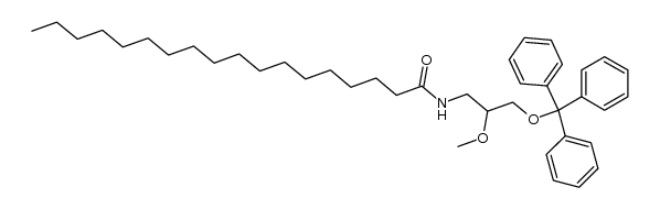 (+/-)-3-octadecanamido-2-methoxy-1-(triphenylmethoxy)propane结构式