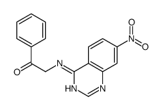 2-[(7-nitroquinazolin-4-yl)amino]-1-phenylethanone Structure