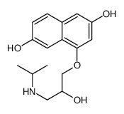 4-[2-hydroxy-3-(propan-2-ylamino)propoxy]naphthalene-2,6-diol结构式