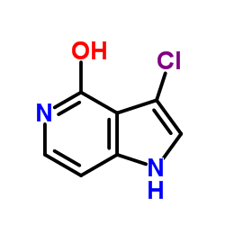 3-Chloro-4-hydroxy-5-azaindole Structure