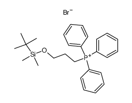 [3-[(tert-butyldimethylsilyl)oxy]propyl]triphenylphosphonium bromide Structure