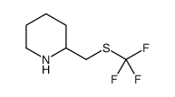 2-{[(Trifluoromethyl)sulfanyl]methyl}piperidine Structure