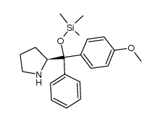 (S)-2-[(4-methoxyphenyl)-phenyl-trimethylsilyloxy-methyl]-pyrrolidine Structure