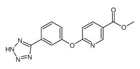 6-(3-(1H-四唑-5-基)苯氧基)烟酸甲酯结构式