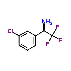 (R)-1-(3-Chlorophenyl)-2,2,2-trifluoroethanamine结构式