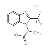 2-(2-Trifluoromethyl-benzoimidazol-1-yl)-propionic acid hydrochloride Structure