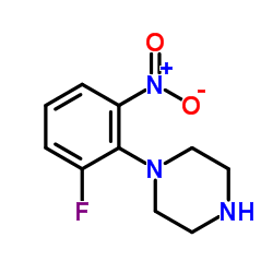 1-(2-Fluoro-6-nitrophenyl)piperazine structure