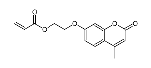 2-((4-methyl-2-oxo-2H-7-chromenyl)oxy)ethyl acrylate结构式