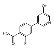 2-fluoro-4-(5-hydroxypyridin-3-yl)benzoic acid结构式