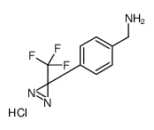 4-[3-(Trifluoromethyl)-3H-diazirin-3-yl]benzeneMethanamine Hydrochloride Structure