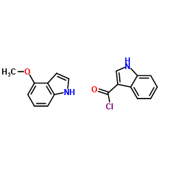 4-Methoxy-1H-indole-3-carbonyl chloride structure