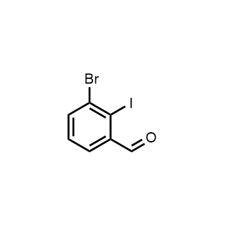 3-溴-2-碘苯甲醛结构式
