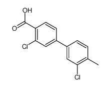 2-chloro-4-(3-chloro-4-methylphenyl)benzoic acid Structure