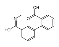 3-(甲基氨基甲酰)-[1,1-联苯]-2-羧酸结构式