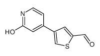 4-(2-oxo-1H-pyridin-4-yl)thiophene-2-carbaldehyde Structure