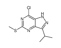 1H-Pyrazolo[4,3-d]pyrimidine, 7-chloro-3-(1-Methylethyl)-5-(Methylthio)- picture