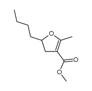 methyl 5-butyl-2-methyl-4,5-dihydrofuran-3-carboxylate Structure